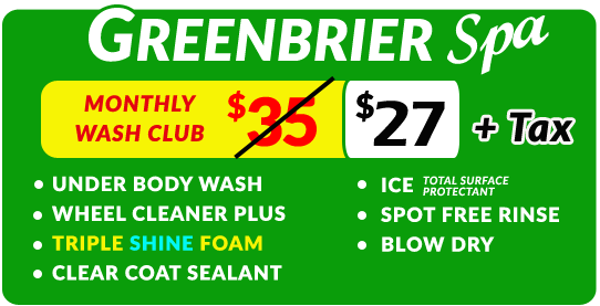 free car wash upgrade to our triple shine foam car wash