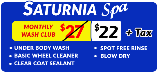 free car wash upgrade with under body wash and clear coat sealant